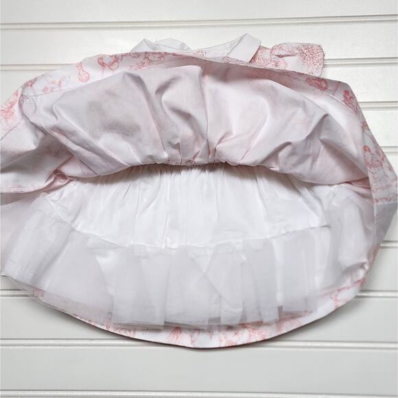 NWT Janie and Jack Rabbit Toile Print Dress - Picture 4 of 7